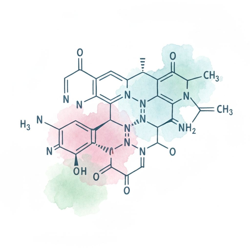 Wizualizacja struktur molekularnych adaptogenów